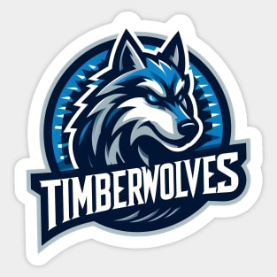 Minnesota timberwolves basketball wolf Sticker